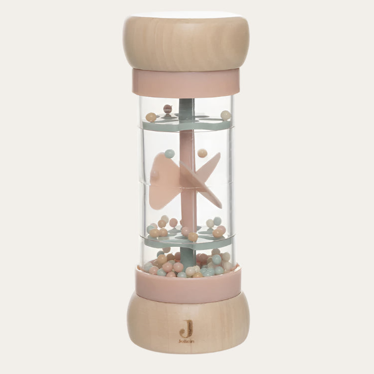 Bumble Rattle Lovely Birds Rain Rattle - Wooden Baby Rattles - Bumbles & Boo