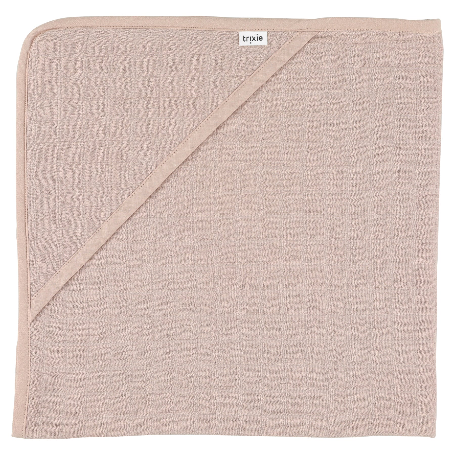 soft light pink hooded baby towel