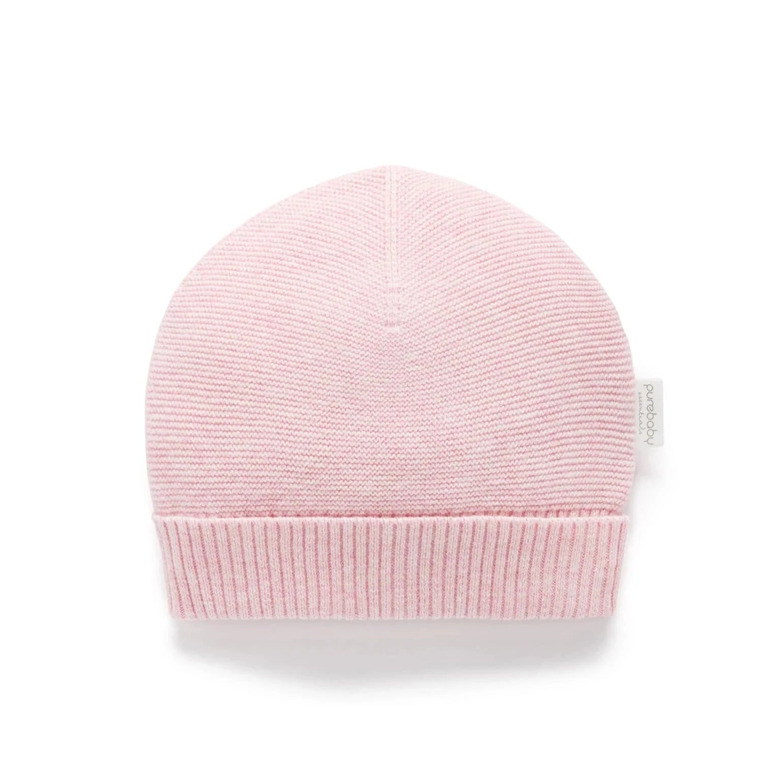 Soft baby girl winter hat in organic cotton