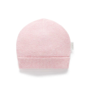 Soft baby girl winter hat in organic cotton
