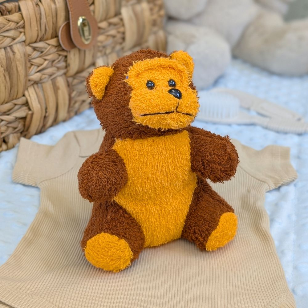 Brown Bear sponge bath toy 