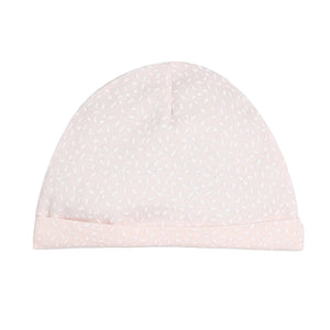 Bunny embroidered cotton bib for baby girl