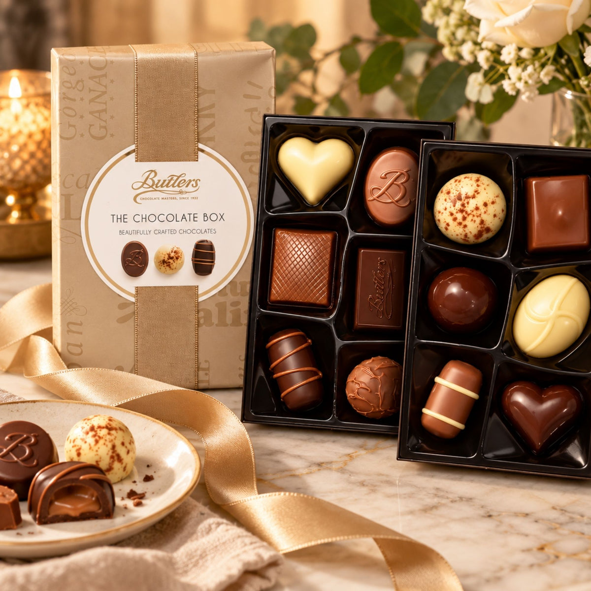 Butlers biscuits the chocolate box.