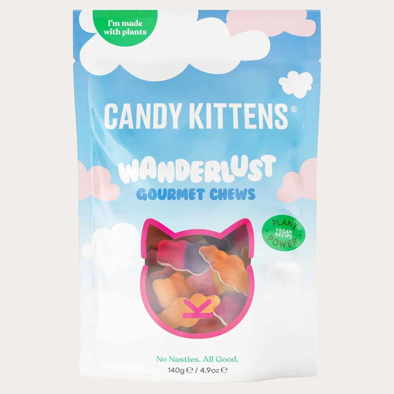 Candy Kittens WonderLust Vegan Sweets – Mixed Fruit Flavours