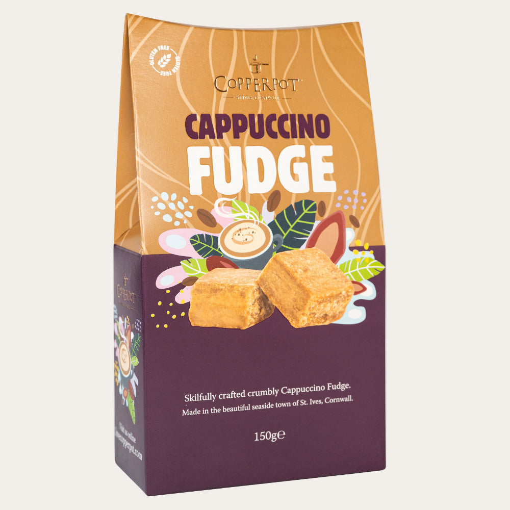 Copperpot Cappuccino Fudge Box – 150g Gift