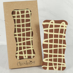 Thick Caramel and Shortbread Handmade Chocolate Bar