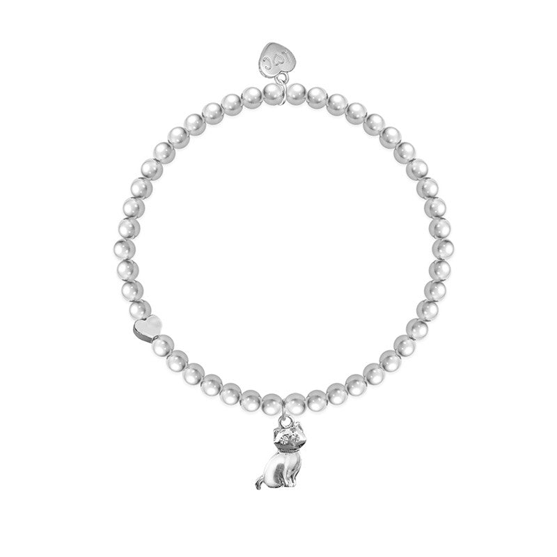 Jewellery Silver &#39;Life Is Better With A Cat&#39; Bracelet