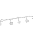 Jewellery Family Charm Set Silver Plated Bracelet