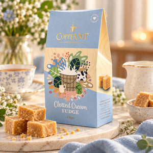 Clotted cream fudge in a box 
