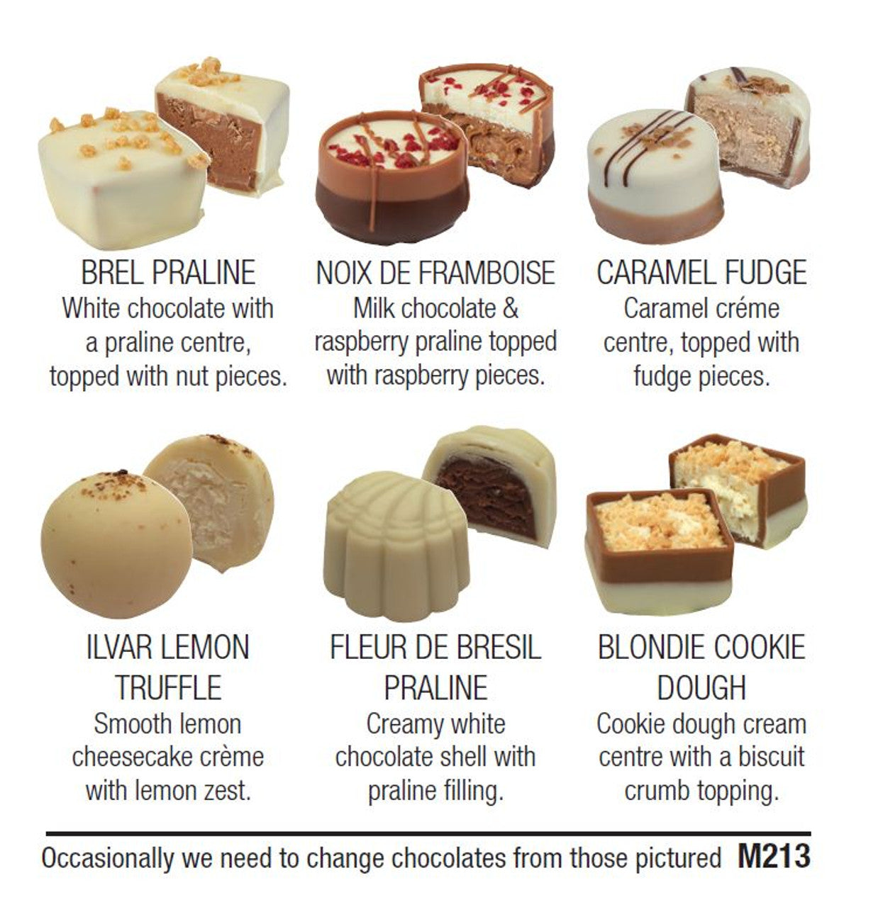 White Chocolate Assortment – Raspberry, Praline and Cookie Dough