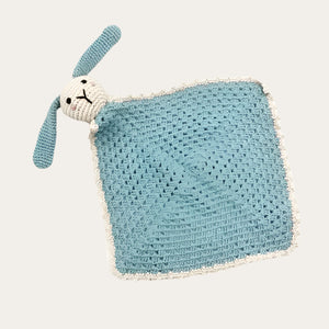 Duck Egg Blue Crochet Bunny Comforter – Fair Trade Cotton
