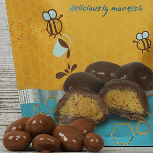 Handmade honeycomb in smooth milk chocolate