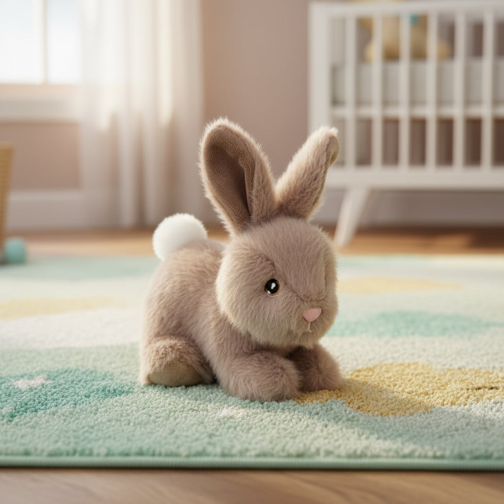 Darker brown cuddly bunny soft toy