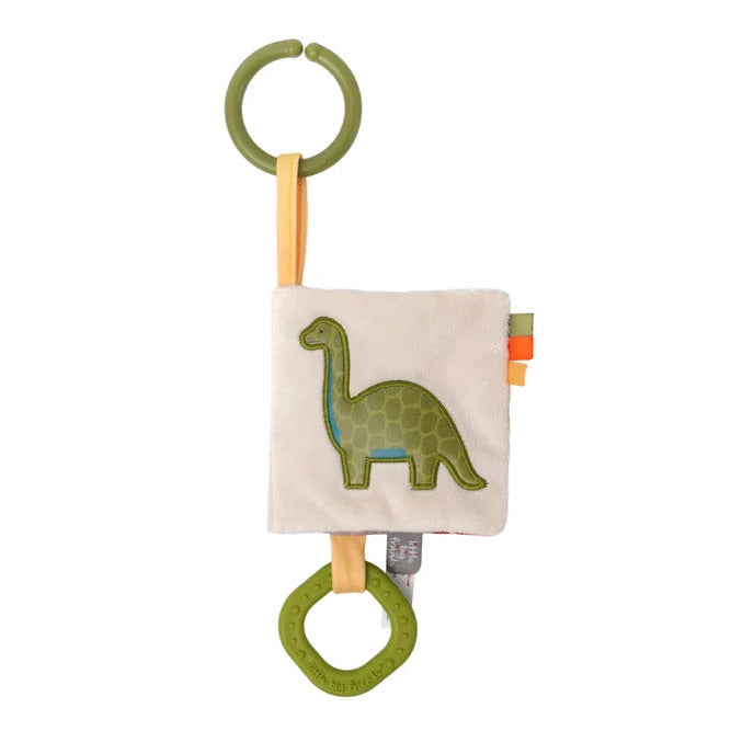 Dino Friends Baby Book with dinosaur cover and attachment ring