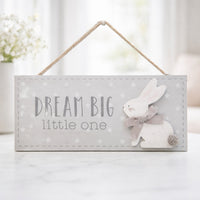 Dream Big Little One Nursery Plaque Baby Plaque
