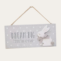 Petit Cheri 'Dream Big Little One' Nursery Plaque Baby Plaque.
