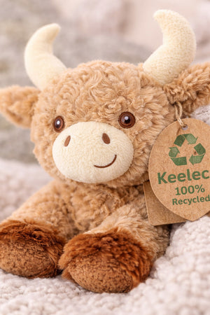 eco friendly highland cow soft toy