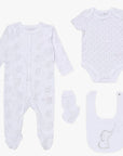 baby clothing set with elephant design
