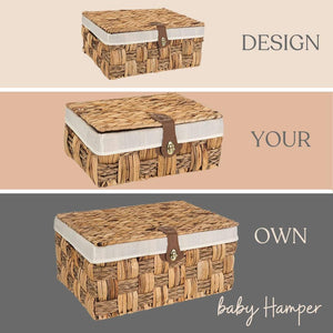 Water Hyacinth Grass Basket Empty Hamper.