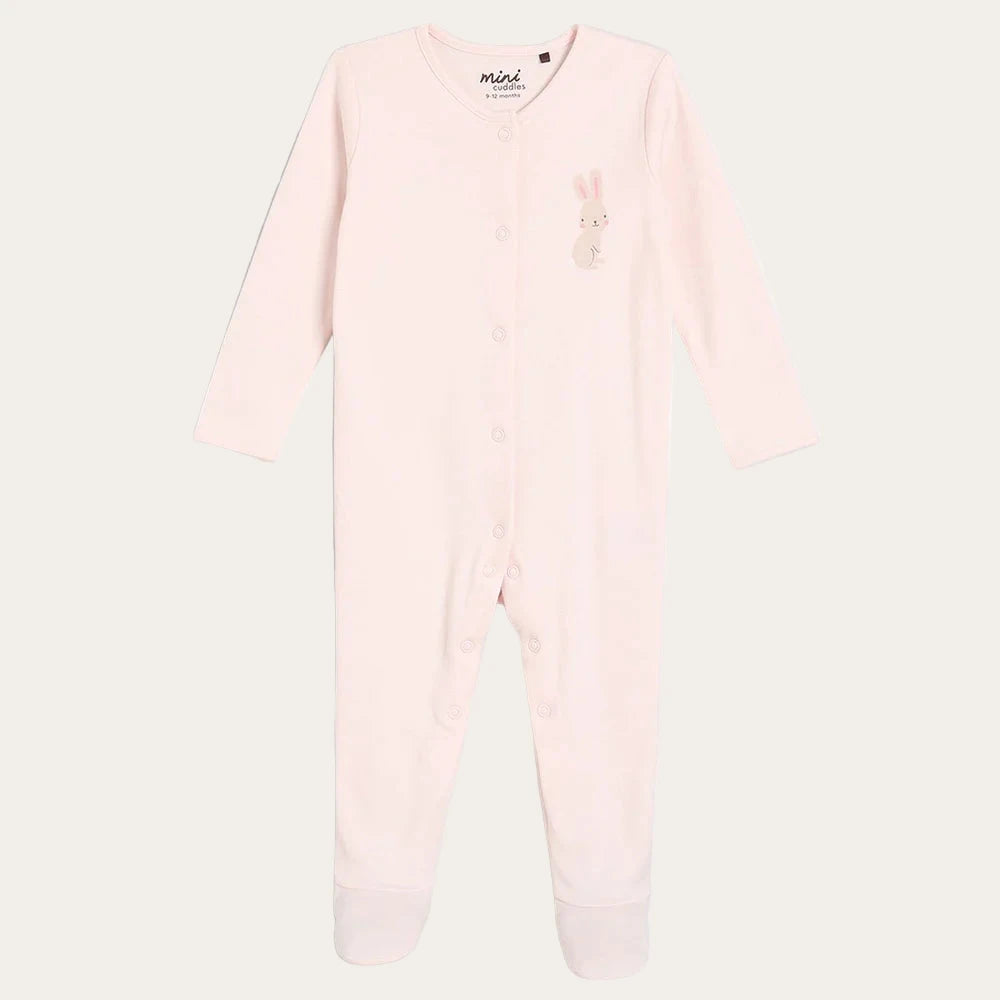 Newborn sleepsuits with enclosed feet