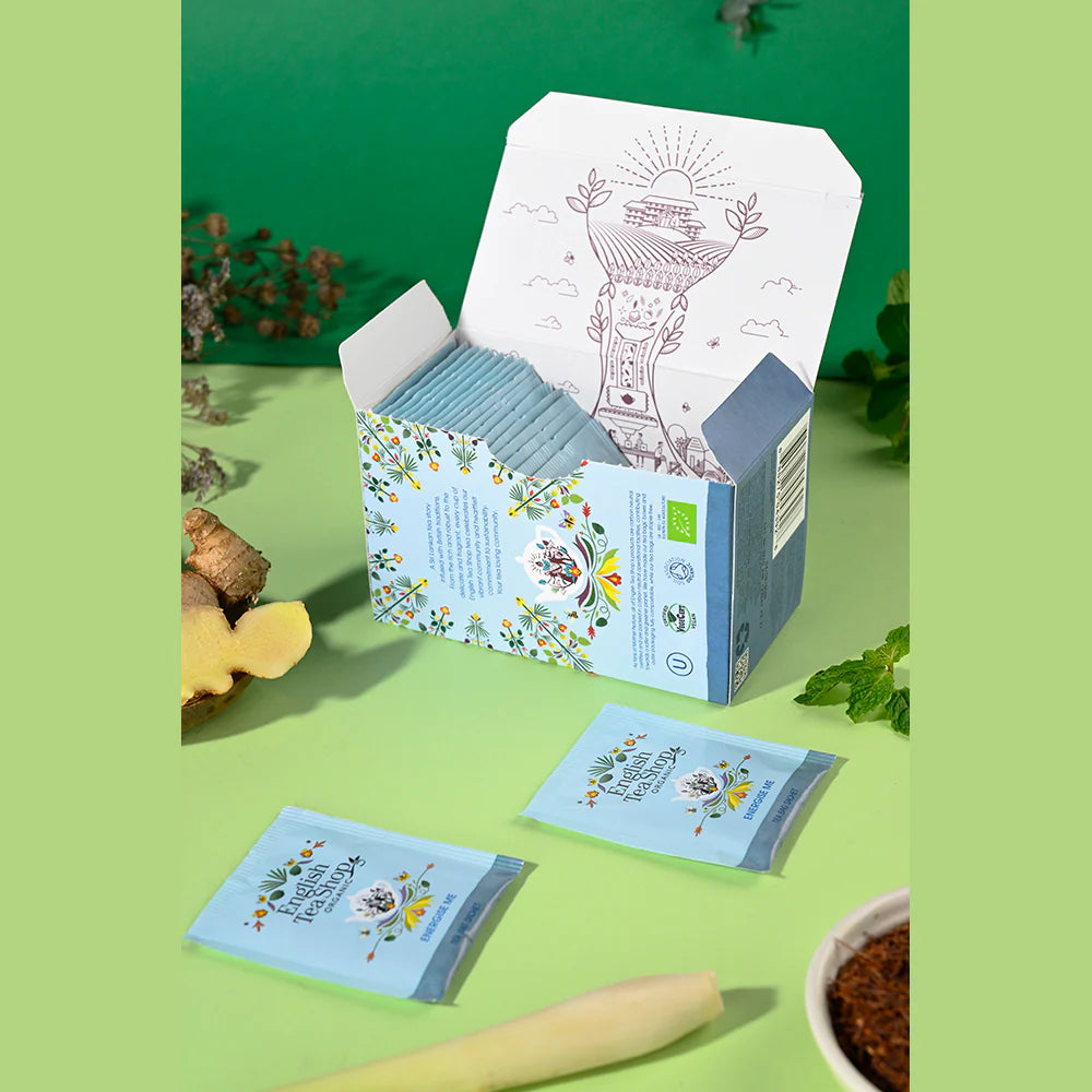 Energise Me herbal tea with peppermint and rooibos