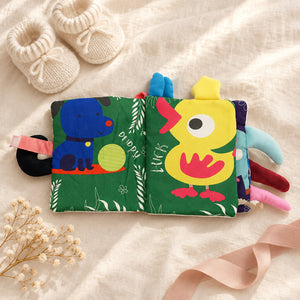 Farm Fun soft crinkle baby book with colourful farm illustrations