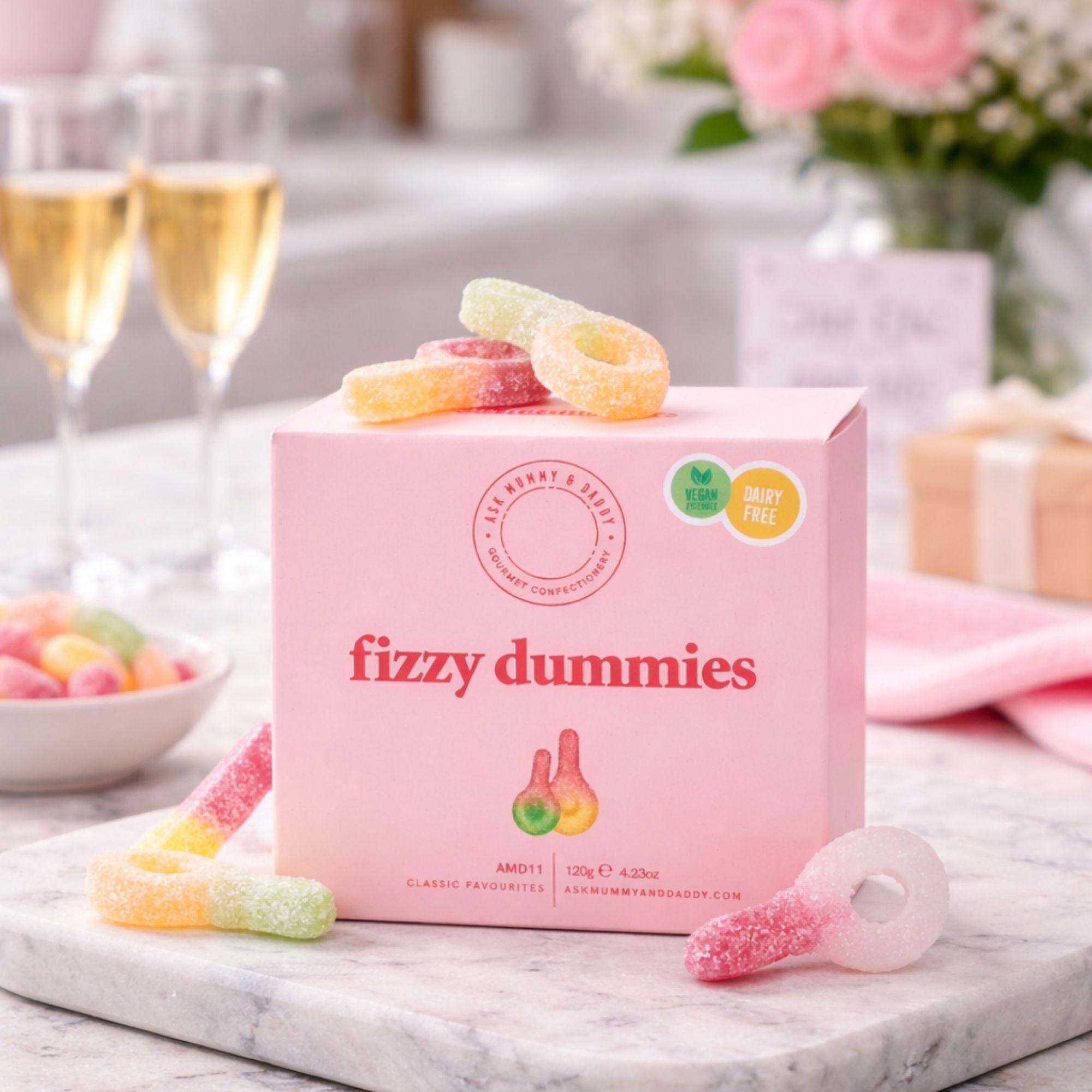 Fizzy dummy sweets