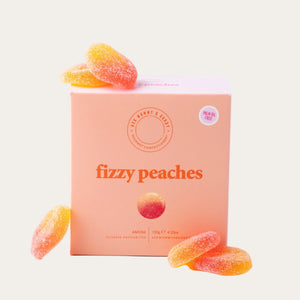 Fizzy Peaches sweets gift box – fruity flavour
