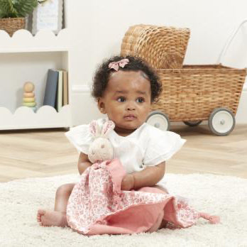 Flopsy Bunny Muslin Comforter – Pink