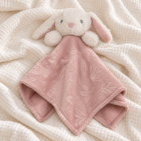 Baby girl comforter in floral embossed fabric