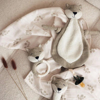 Pacifier Cloth Comforter Fox  Ultra-Soft & Cuddly Baby Comforter.