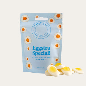 Fruity fried eggs gummy sweets – gluten free