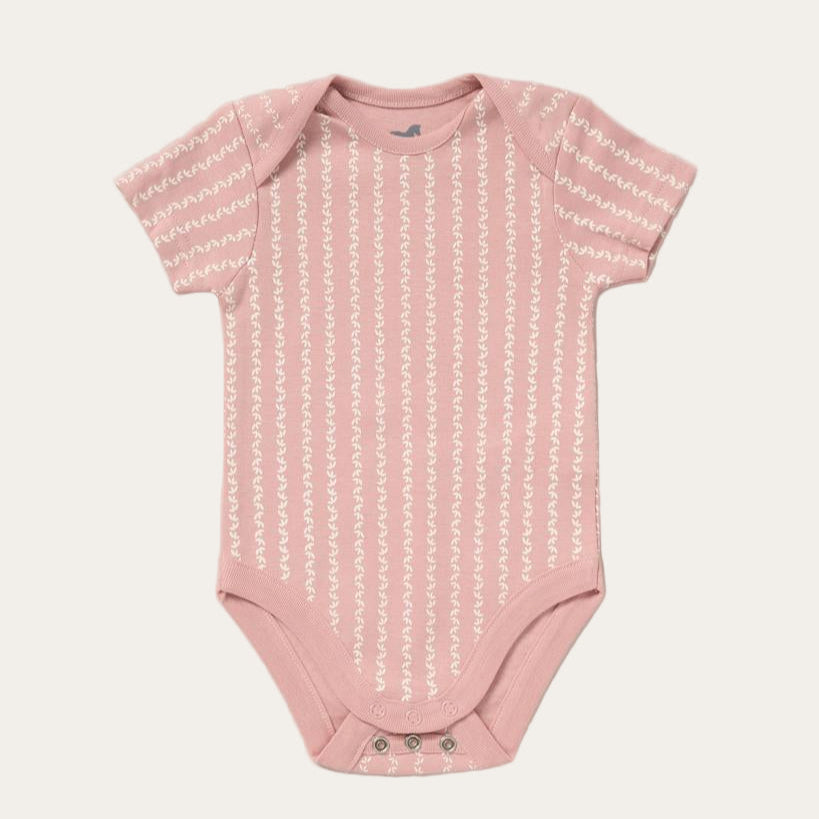 Rose Pink Baby Girl Gift Set with Delicate Patterns