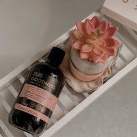 Goodness Rose & Geranium Bath Soak – 500ml bottle