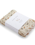 This grasslands design 100% GOTS organic cotton baby muslin swaddle blanket is extra large and incredibly soft.