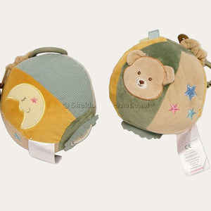 Green and Beige Baby Activity Ball – Soft Sensory Toy