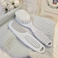 Baby Brush & Comb Set Natural Materials, Grey Baby Brush Set.