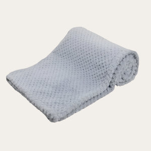 Soft Waffle Baby Blanket Wrap - Grey Baby Blanket.