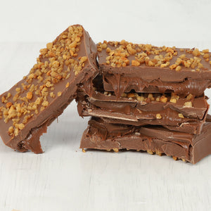 Handmade Hazelnut Chocolate Slab – Nutella Filled