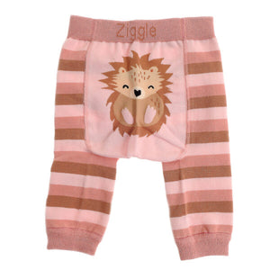 Front view of hedgehog baby leggings
