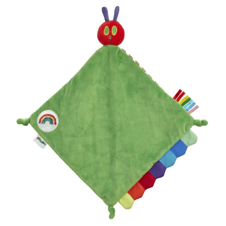 Green 'Very Hungry Caterpillar' sensory blanket