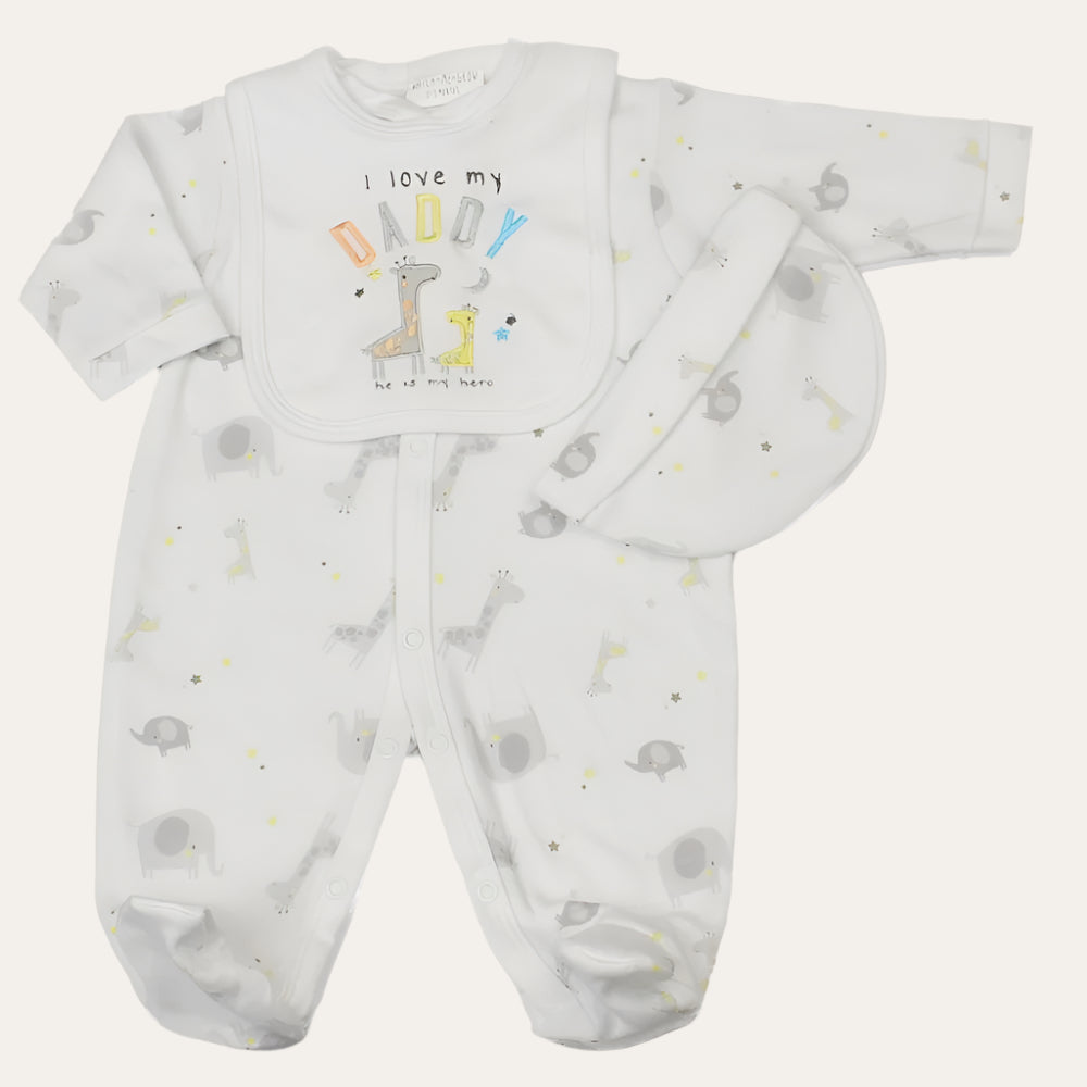 Unisex Baby Giraffe Clothing Set – I Love My Daddy