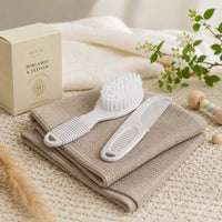 Baby Brush & Comb Set  Natural Materials, Ivory Baby Brush Set.
