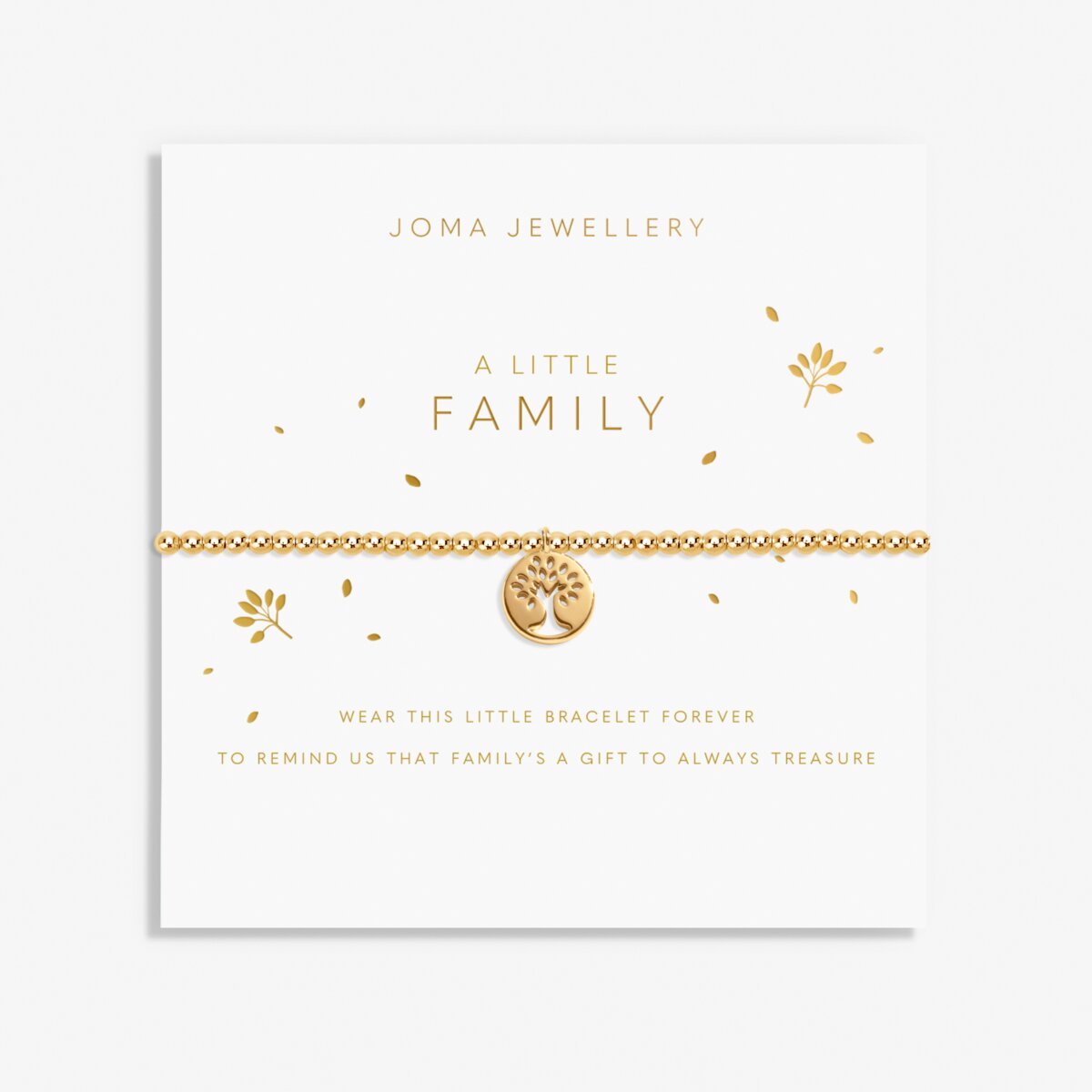 Joma Jewellery Family bracelet with sentiment card