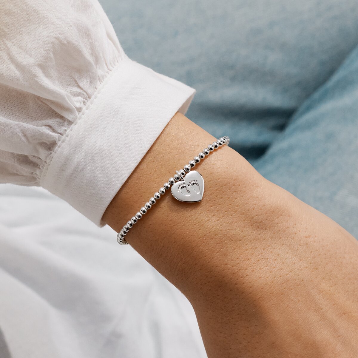 Joma Jewellery Little Bundle of Joy bracelet with sentiment card