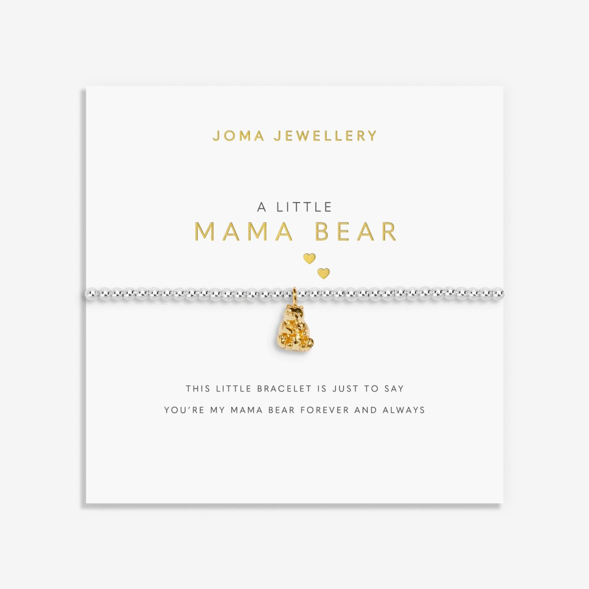 Joma Jewellery Mama Bear bracelet with sentiment card
