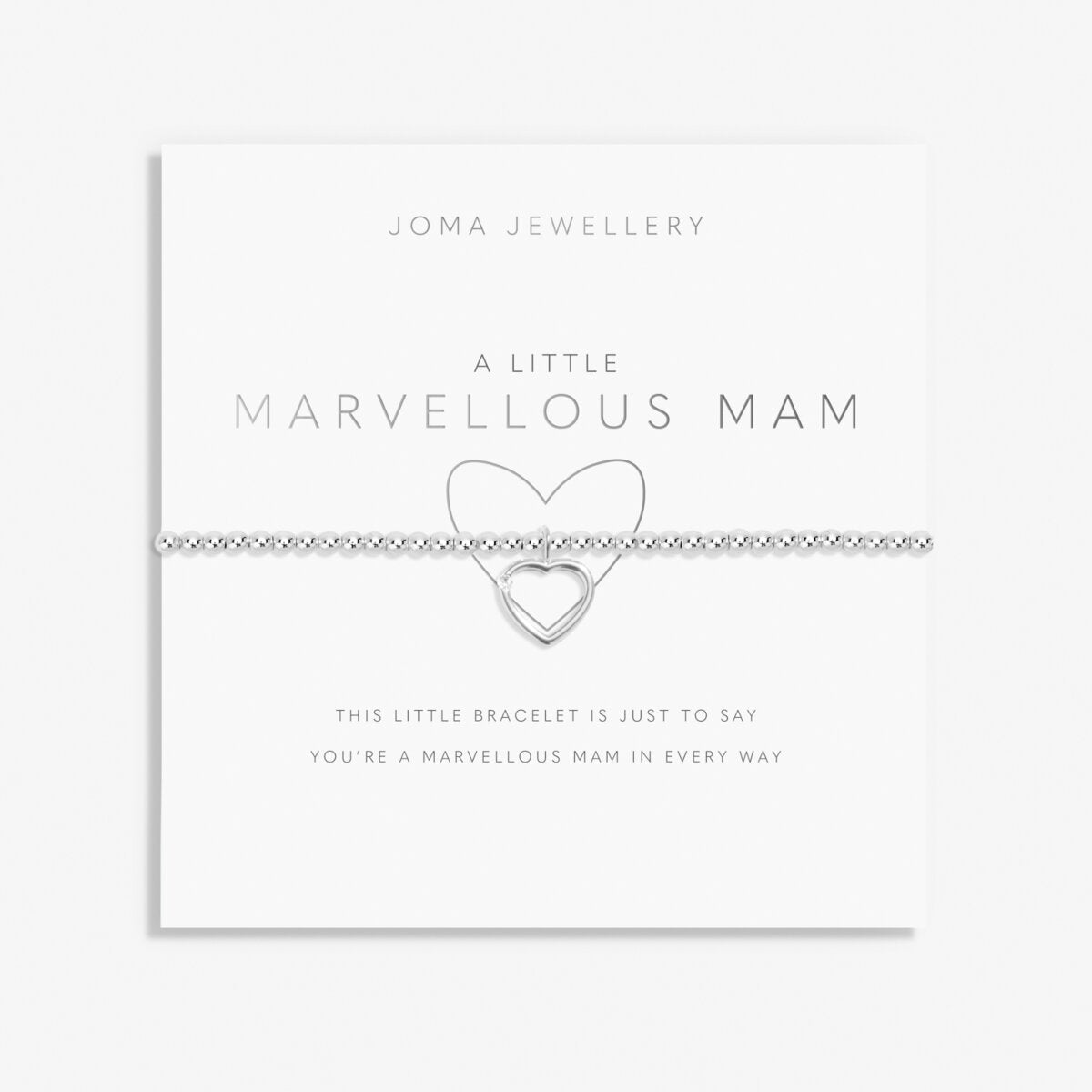 Joma Jewellery Marvellous Mam bracelet with sentiment card