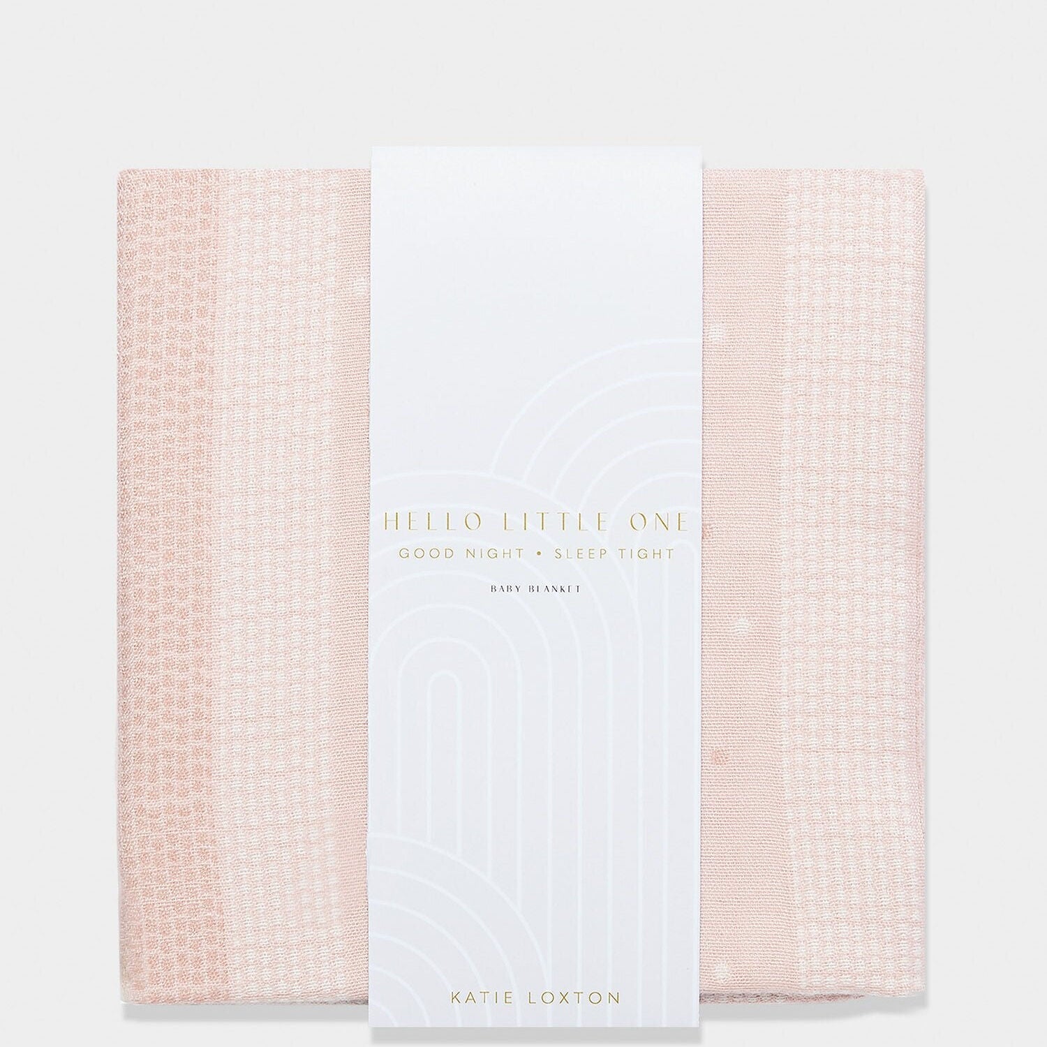 Folded katie loxton pink rainbow baby blanket