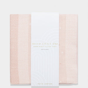 Folded katie loxton pink rainbow baby blanket