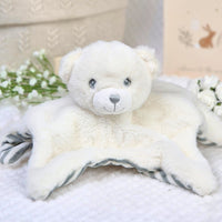 Bear Comforter Soft Toy 100% Recycled Plush (32cm) Baby Comforter.